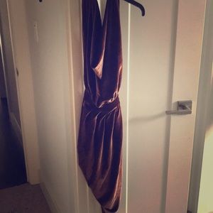 Velvet Backless Dress